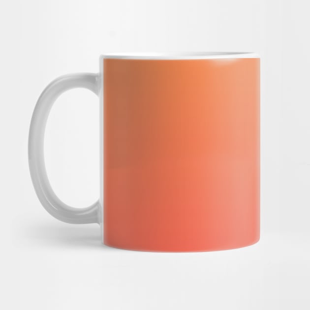 Papaya Coral and Pineapple yellow Ombre Fade Sunset Gradient by squeakyricardo